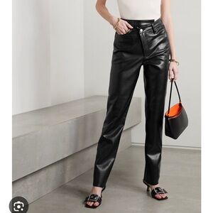 Agolde criss cross leather pants. NWT.